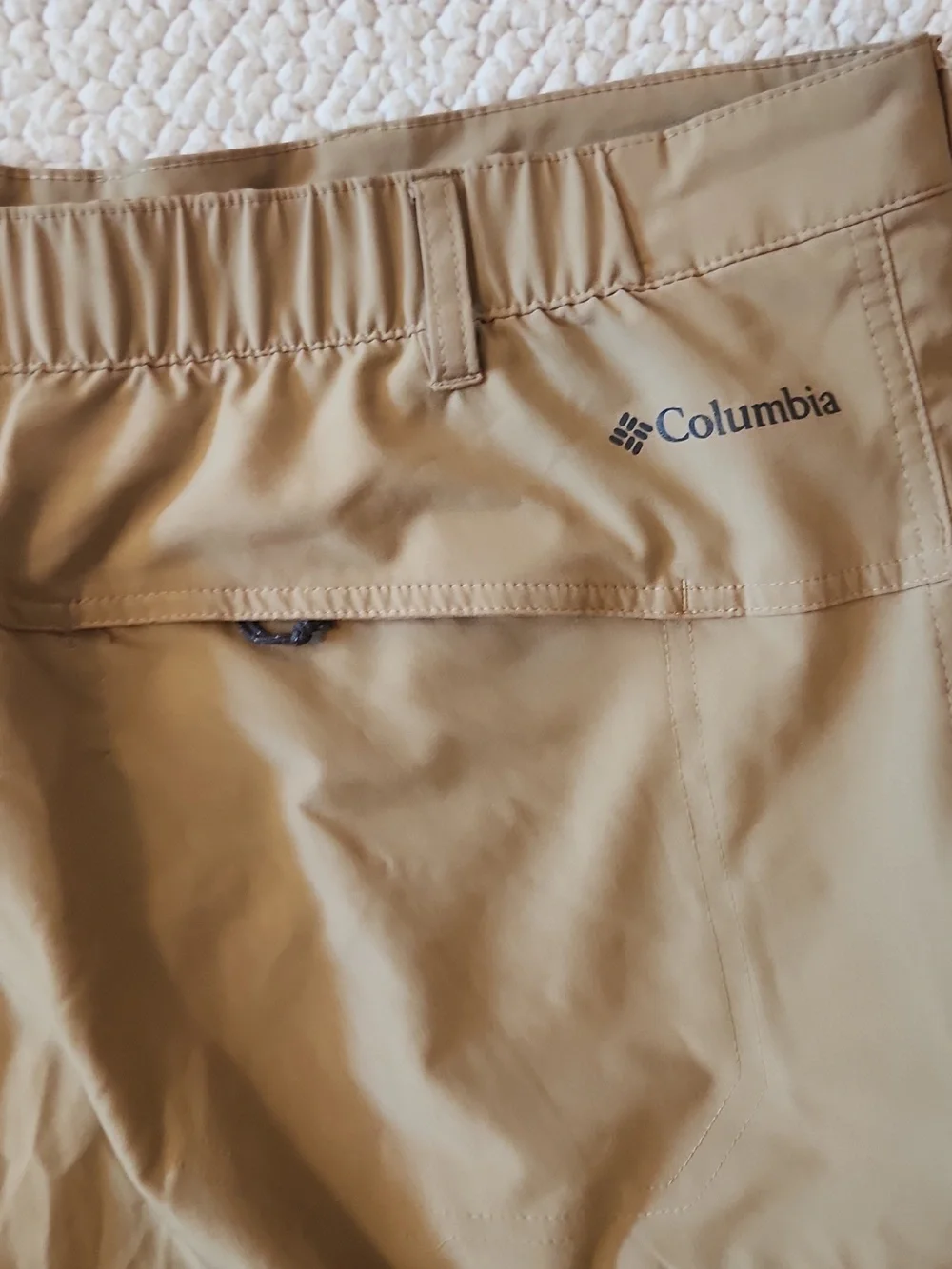Columbia Gorpcore Sportswear Mens Khaki Shorts Hikiing Camping